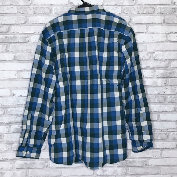 Good Threads blue plaid button down, NWT, XXL - Picture 5 of 7